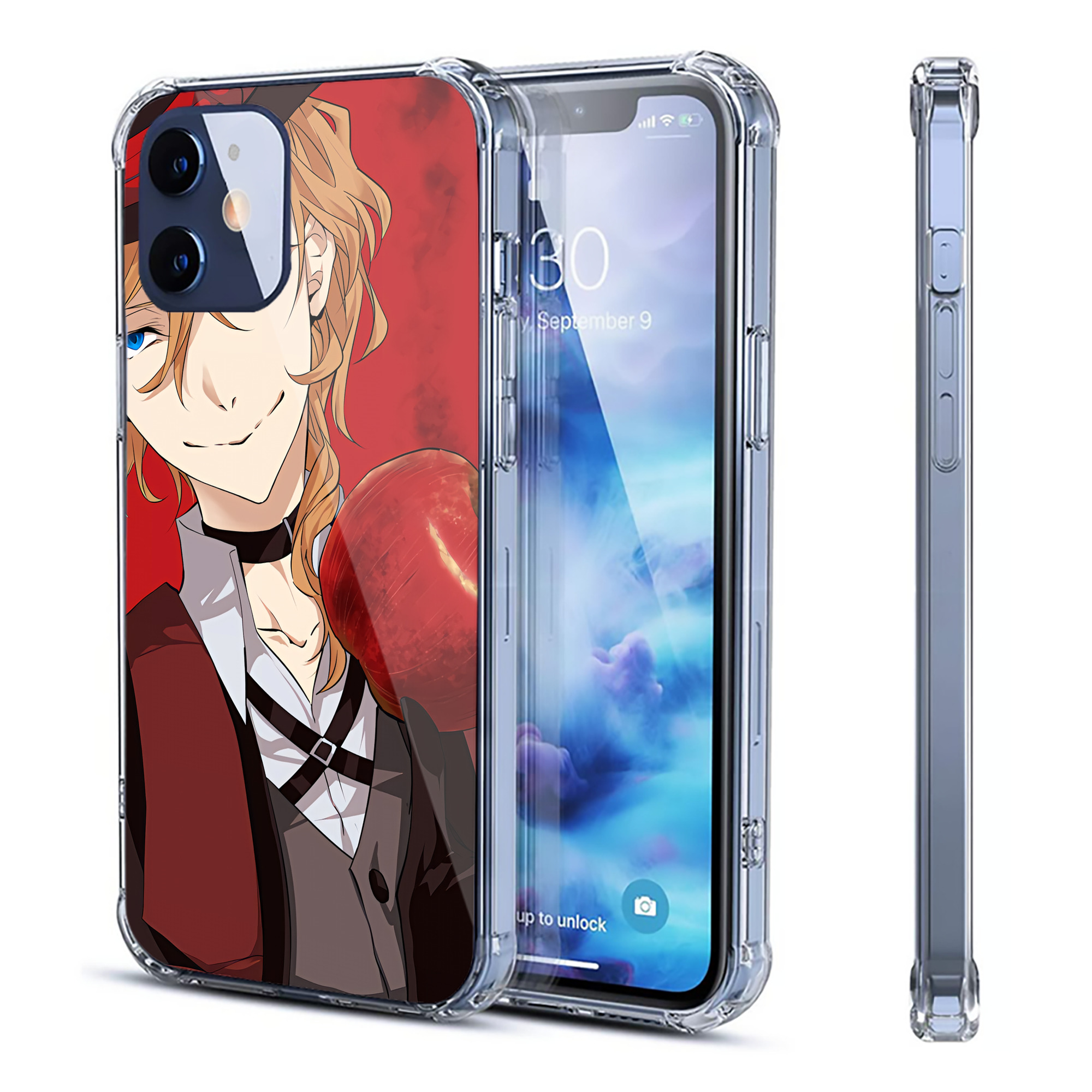 （画像用） 文豪ストレイドッグス Bungo Stray Dogs 【iPhone 12シリーズ対応】透明スマホケース（クリアソフトケース）